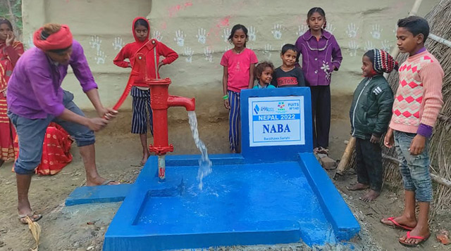 Projet puit d'eau potable au Népal en 2022